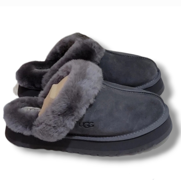 UGG Shoes - UGG Disquette platform mule slipper shoes Size 10 grey